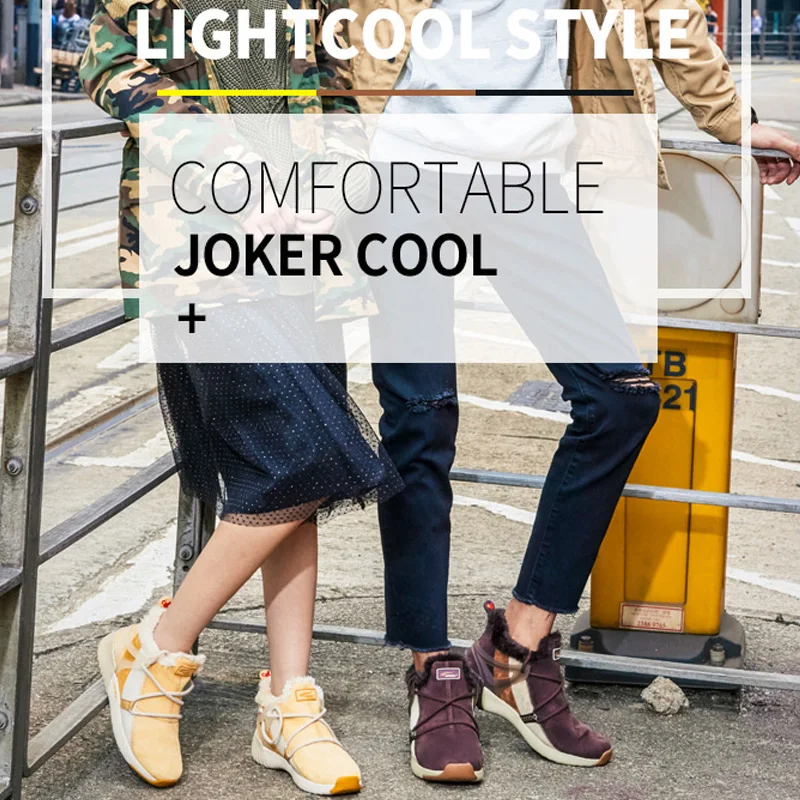 ONEMIX Women men Jogging Shoes Winter Warm Snow Ankle Boots Outdoor Casual Sneakers Couple Walking Trekking Boots Free Shipping