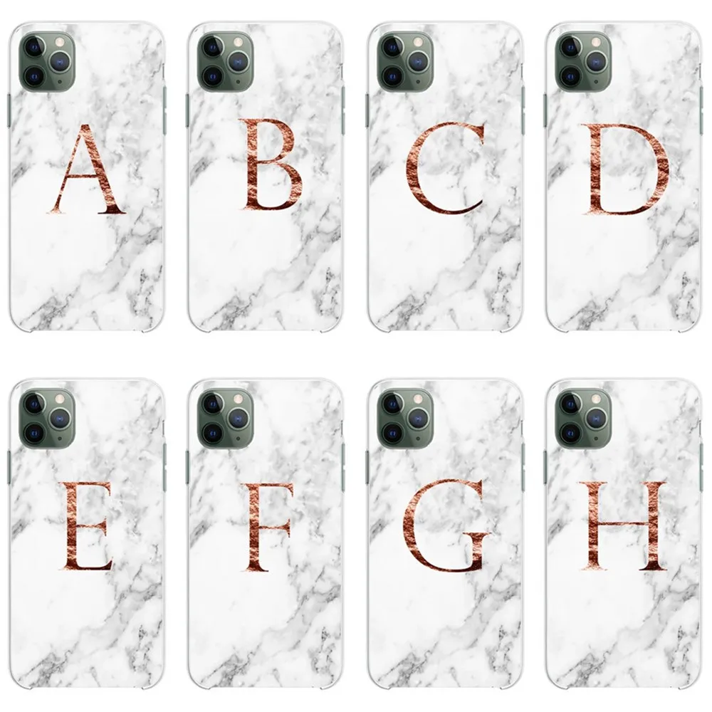 Роскошный изготовленный на заказ письмо монограмма розовый мрамор Мягкий