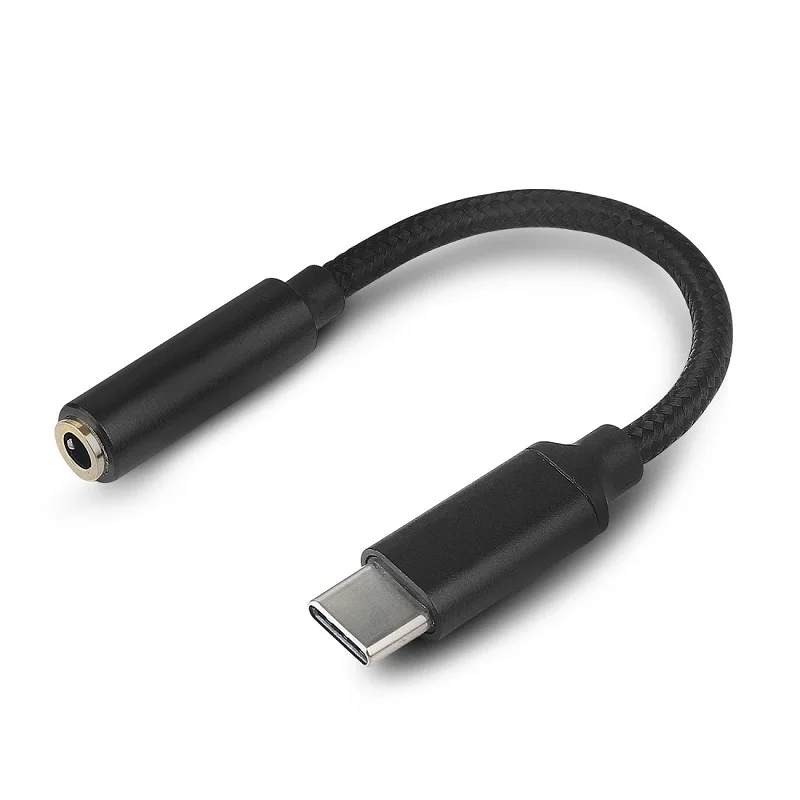 Адаптер для наушников с USB Type C на 3 5 цифровой чип аудиокабель AUX конвертер мм