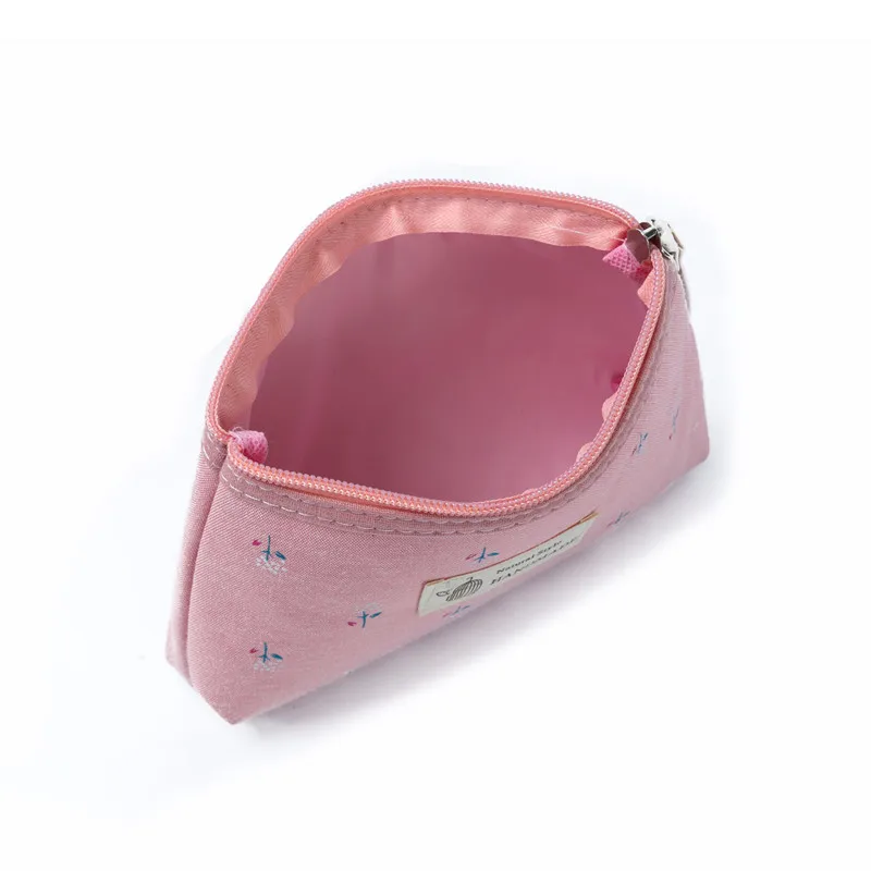 

5pcs Women Zipper Canvas Makeup Bag Small Travel Cosmetic Organizer Necessity Beauty Handbag Purse Pencil Pouch