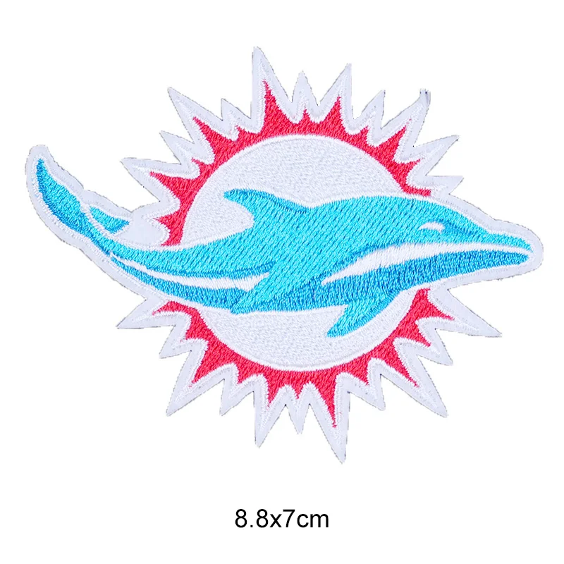 Нашивка с акулой вышитая нашивка термоклейкие приспособления рыба коралл