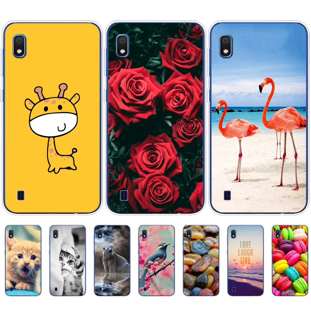 Чехол накладка для смартфона Samsung Galaxy A10 силиконовый с принтом|Бамперы| |