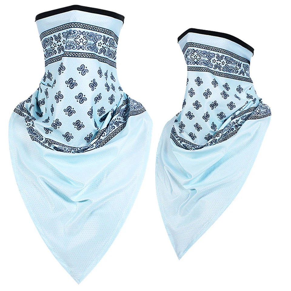 GOBYGO ледяной Шелковый треугольный головной убор дышащий солнцезащитный