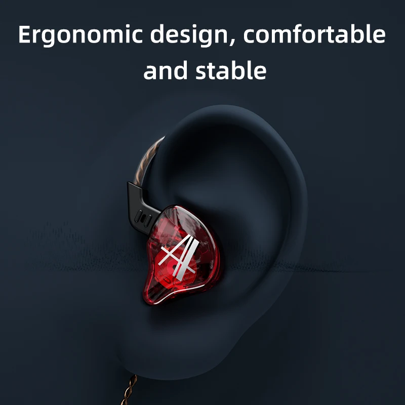 Наушники-вкладыши CCA CA2 динамические Hi-Fi наушники-вкладыши с монитором и