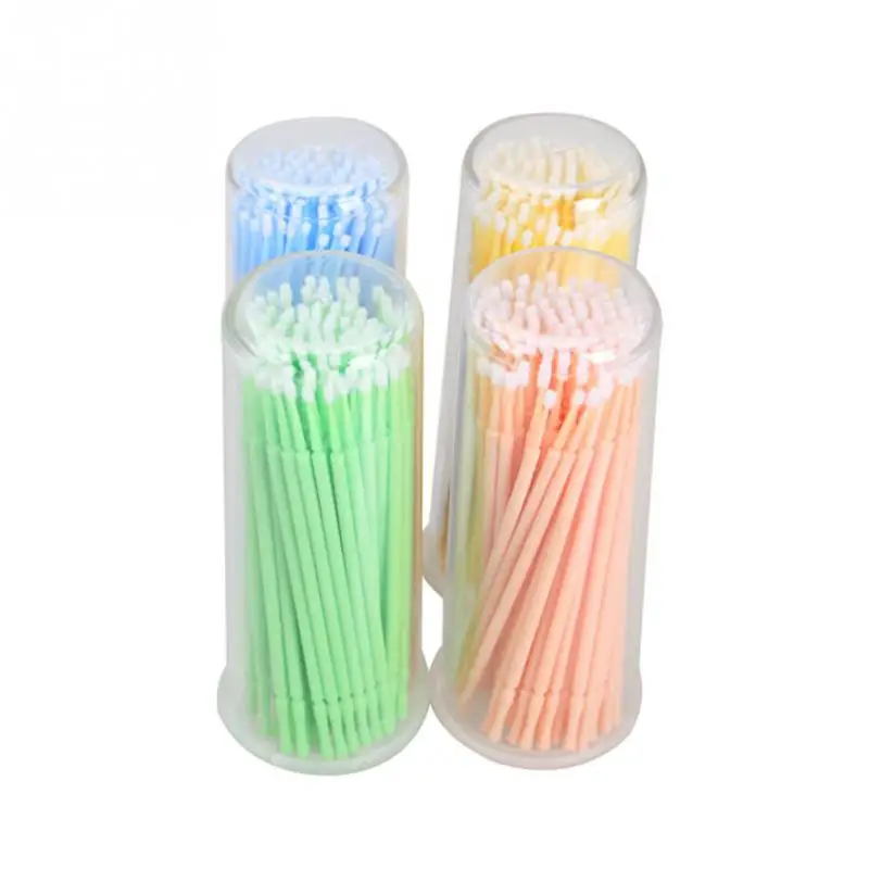 100 шт. портативные одноразовые накладные ресницы для наращивания ватные тампоны