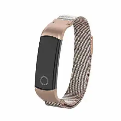 Bronze Gold Миланский металлический ремешок для huawei Honor Band 5 4, сменный Браслет из нержавеющей стали, ремешок для часов, браслет Band 5, умные аксессуары - Цвет: Bronze Gold