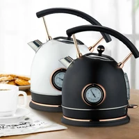 retro large electric water kettle stainless steel home garden tea kettle kitchen dining bar bouilloire kitchen utensils eb50sh