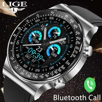 lige luxury men smart watch full touch call music control sports fitness tracker women smartwatch ladies watches for android ios