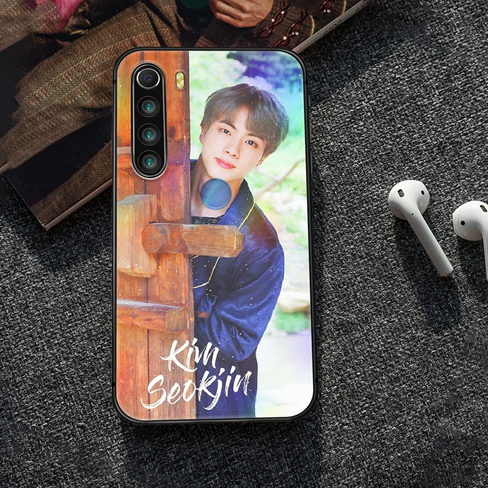 

Bangtan Boys Kim Seok Jin Phone Case Cover Hull For XIAOMI Redmi 7 7a 8 8a 9 10X NOTE 6 7 7s 8 8t 9 9s Pro Max black Prime