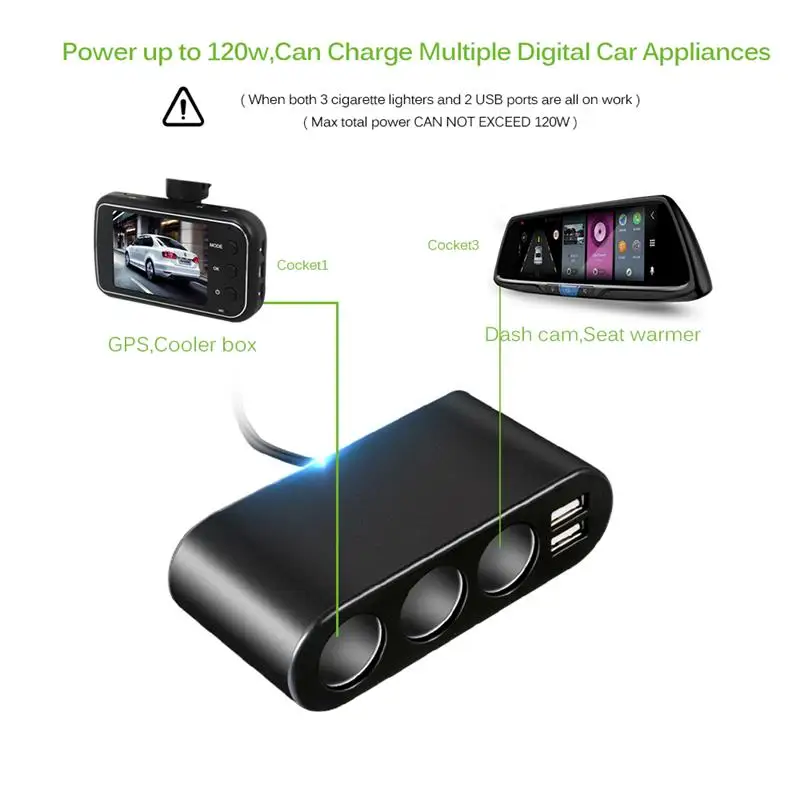Автомобильное зарядное устройство с двумя USB-портами на 120 А 12-24 В | Автомобили и