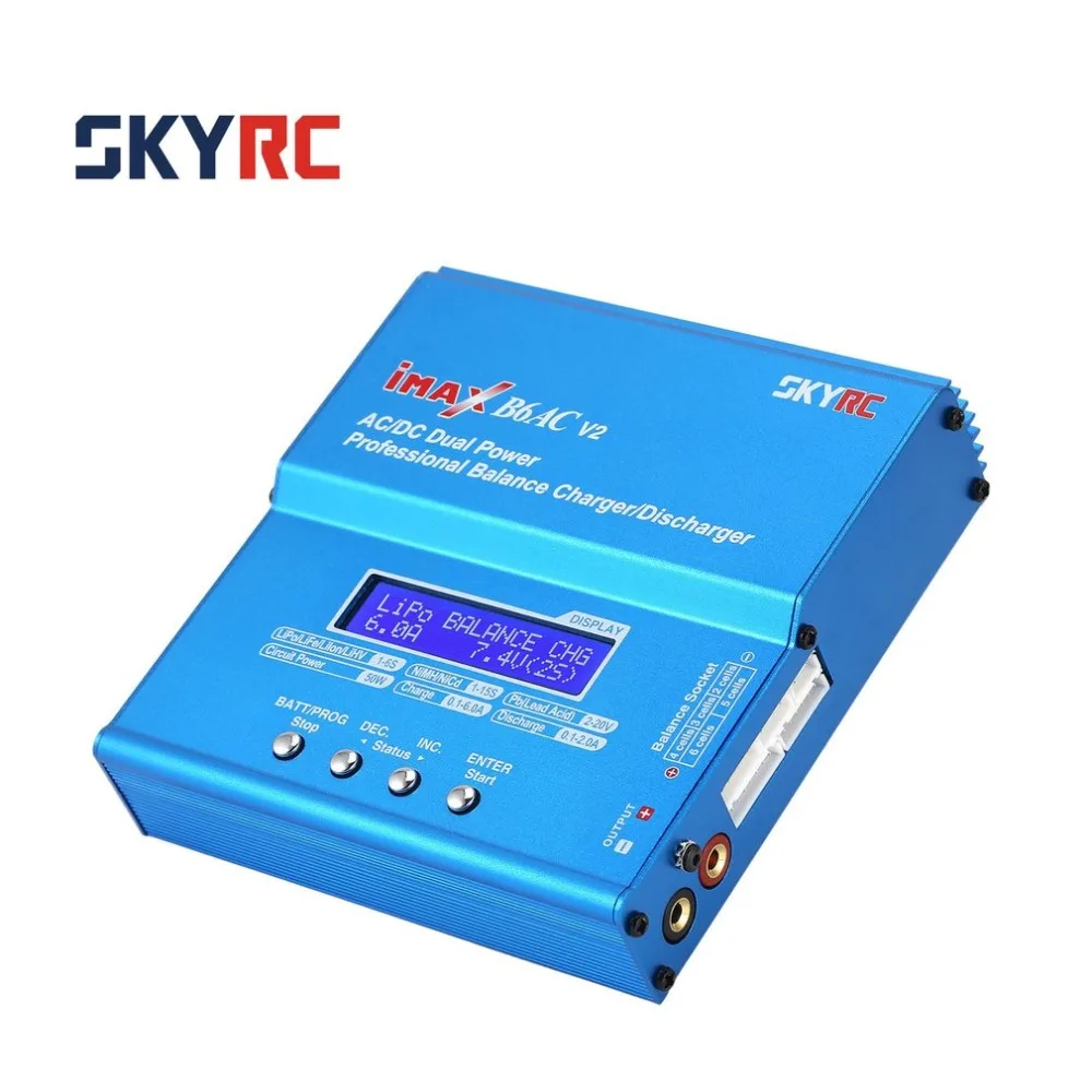 

SKYRC iMAX B6AC V2 6A 50W AC/DC Lipo NiMH Pb Balance Charger/Discharger with Adapter LCD Display for RC Car Drone Helicopter