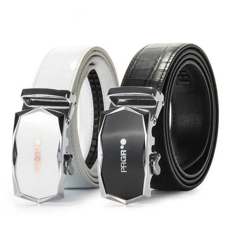 Новый PRGR автоматическая пряжка клюшки для гольфа ремень кожи с тиснением под