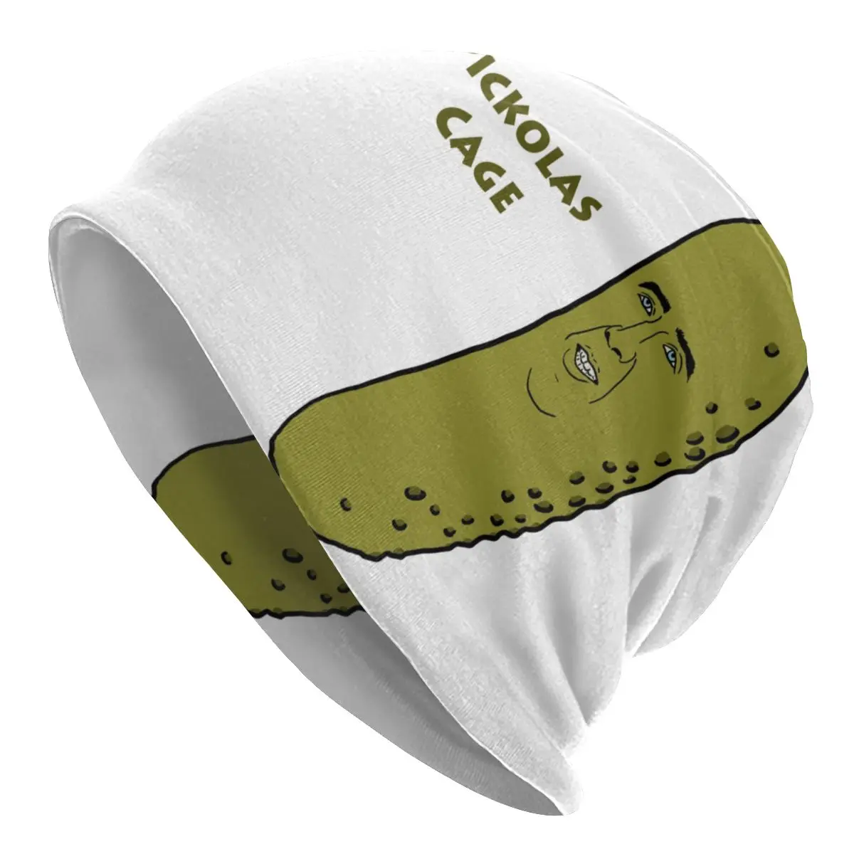 

Cool Winter Warm Women Men Knitting Hats Adult Unisex Pickolas Cage Skullies Beanies Caps Nicolas Cage Bonnet Hats