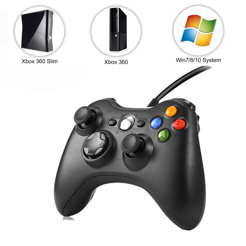 Игровой геймпад для Microsoft xbox 360 контроллер проводной игровой коврик Джойстик ПК