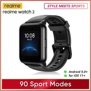 new realme watch 2 smart watch 90 sport modes 12 day battery life blood oxygen heart rate monitor ip68 waterproof smartwatch free global shipping