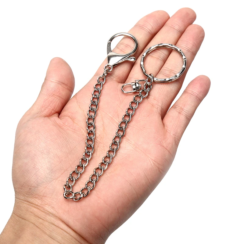 

18cm Long Metal Wallet Belt Key Chain Rock Punk Trousers Keychain Hipster Jean Keychains HipHop Key Chains Jewelry