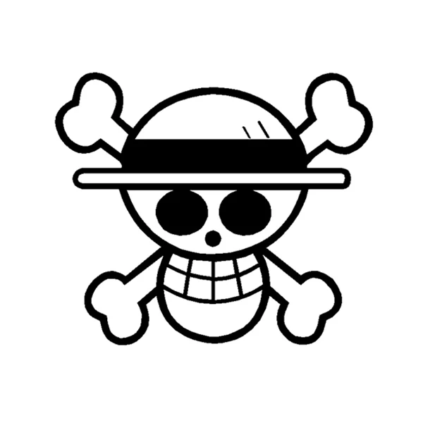 

Personality Car Stickers KK Vinyls ONE PIECE Luffy Cartoon Funny Creative Decoration Decals for Windshield Autoapplique14*12cm