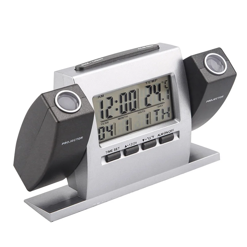 Новые креативные настольные часы с двойным проектором модные электронные