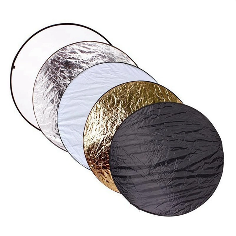 

43" 110cm 5 in 1 Portable Collapsible Light Round Photography Reflector for Studio