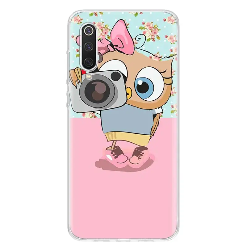 Cute Owl Hearts Lover Christmas Phone Case For Xiaomi Redmi Note 10 11 12 Pro Plus 11S 11T 11E 10S 9 9S 9T 4G 5G 8 8T 7 6 5 Cove
