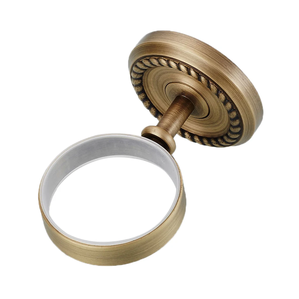 Аксессуары для ванной комнаты Одноместный держатель стакана Античная латунная