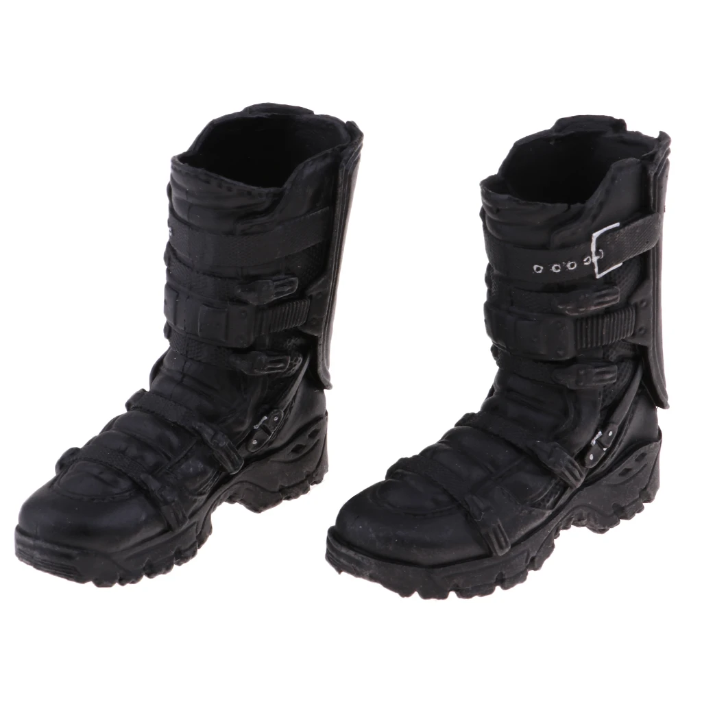 

1:6 Scale Man's Mid-calf Combat Boots Shoes for 12'' Action Figures