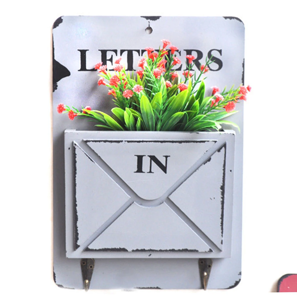 Ящик для хранения ключей настенный держатель деревянный Органайзер крючки писем