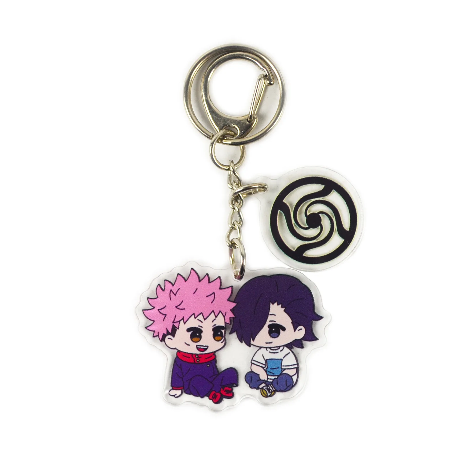 

Hot Anime Jujutsu Kaisen Yuji Itadori Keychain Fushiguro Megumi Cosplay Two-sided Acrylic Keyring Fans gifts Souvenir collection