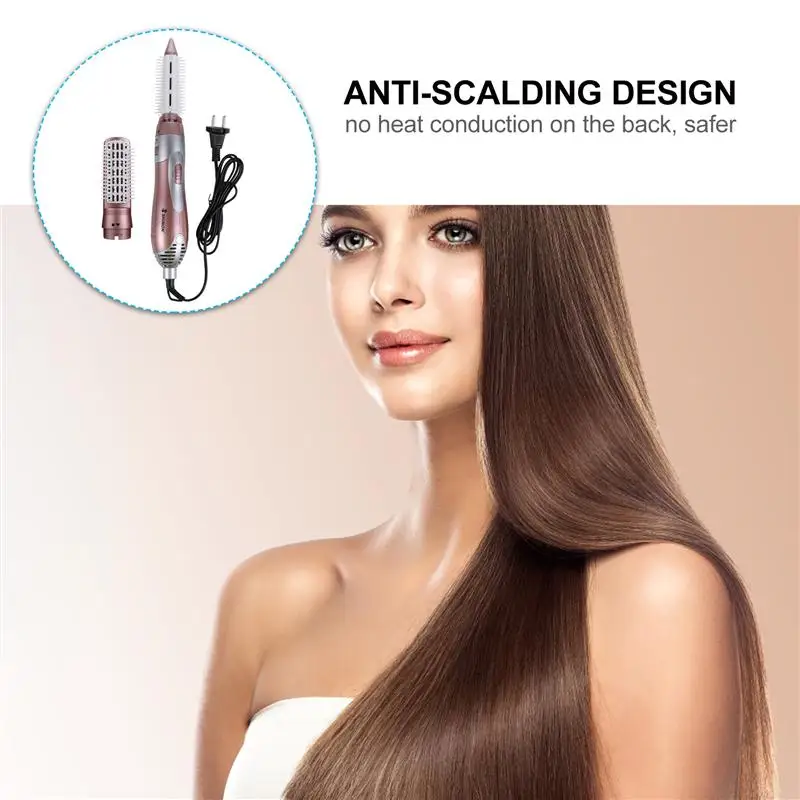 

1 Set Hair Dryer Brush Hot Air Brush Volumizer Hair Styling Tool ( EU Plug)