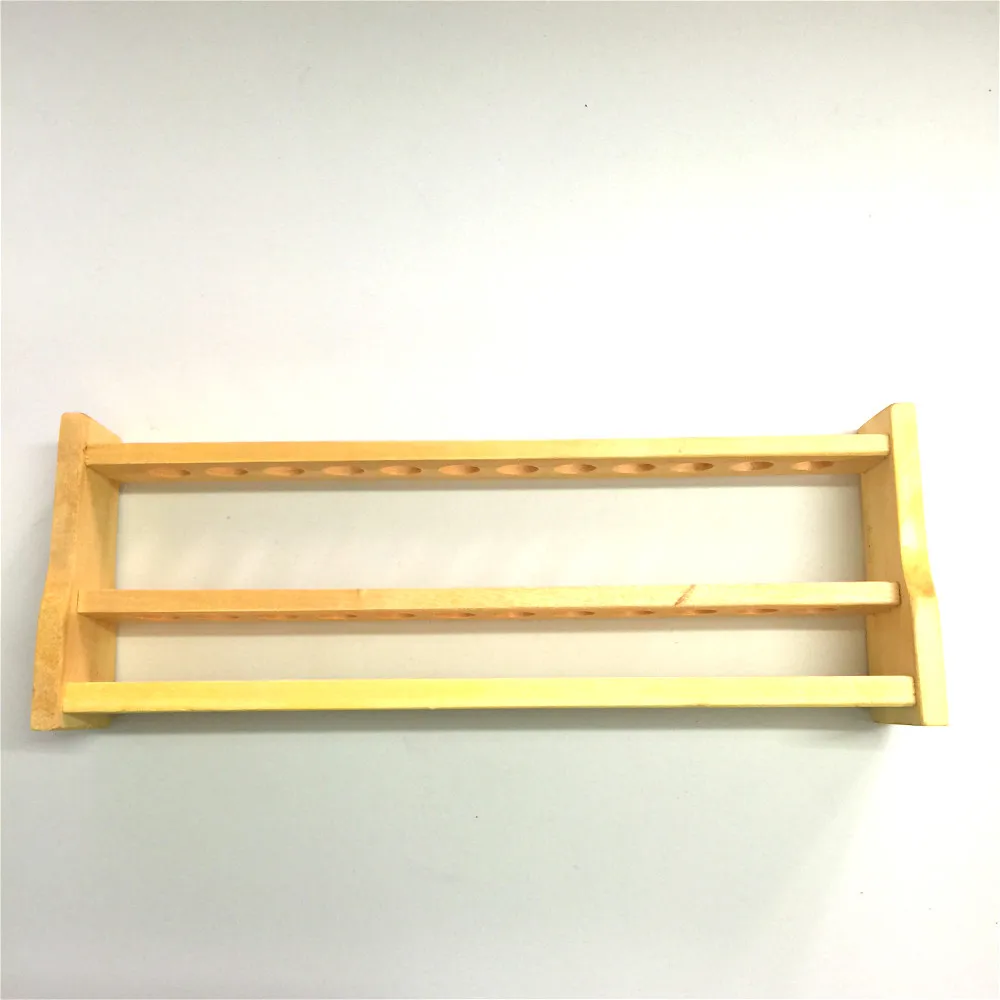 Деревянные пробирки с отверстиями толстые деревянные Колориметрические стенды