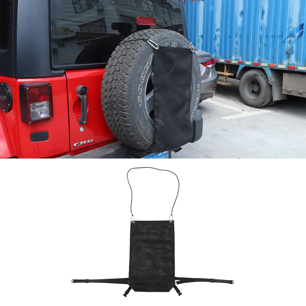 

Tailgate Spare Tire Garbage Storage Bag 1997-2022 for Jeep Wrangler TJ JK JL Gladiator JT BJ40 Plus 2/4-Doors Car Accessories