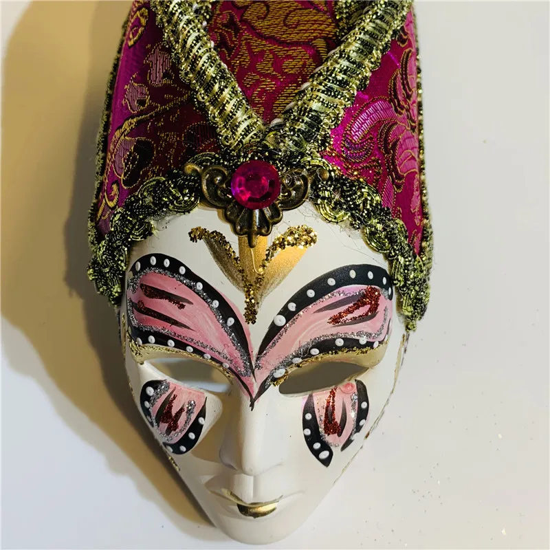 H& D 1 шт. мини-маски Mardi Gras маскарадные венецианские маски вечерние украшения аксессуары Новинка подарок на Хэллоуин Декор(розово-красный