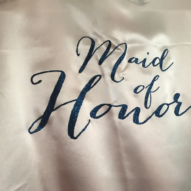 Индивидуальное платье подружки невесты золотой Атласный халат для дня рождения