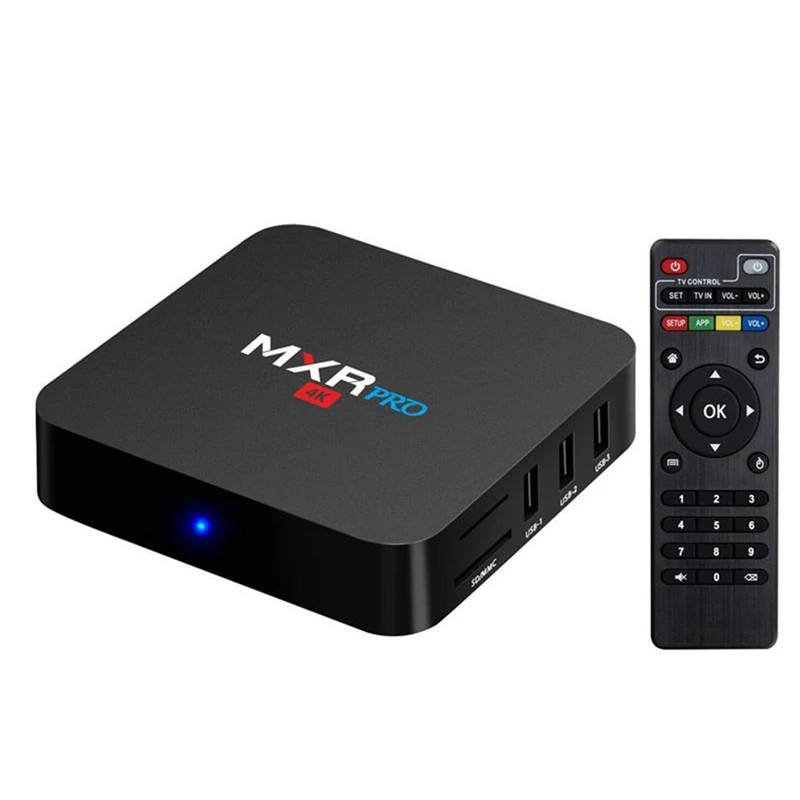 4 ГБ ОЗУ 32 Гб ПЗУ Max Mxr Pro Android 7,1 Smart Tv Box Rk3328 четырехъядерный 2,4 ГГц Wifi Vp9 H.265 Uhd Mxrpro 4K плеер с европейской вилкой
