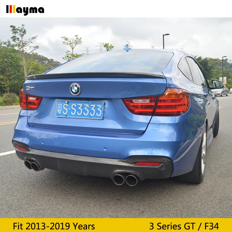 F34 GT M tech style диффузор заднего бампера из углеродного волокна для BMW 328i 330i 335i 340i sport