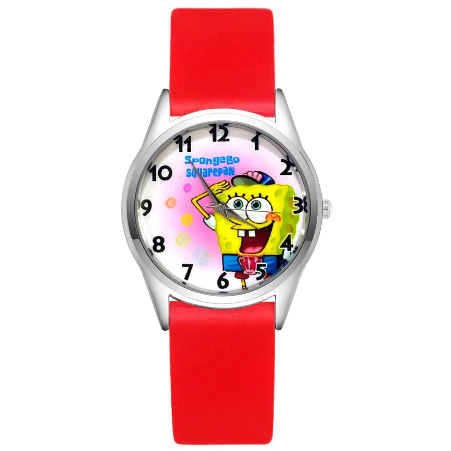 Часы Детские Мультяшные милые кварцевые мягкие с силиконовым ремешком для