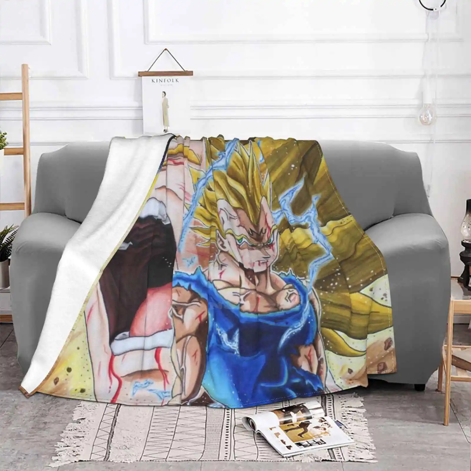 Фланелевое Одеяло Vegeta горячая Распродажа Printing High Qiality Evolution Ssj Goku Gohan Bardock Cell