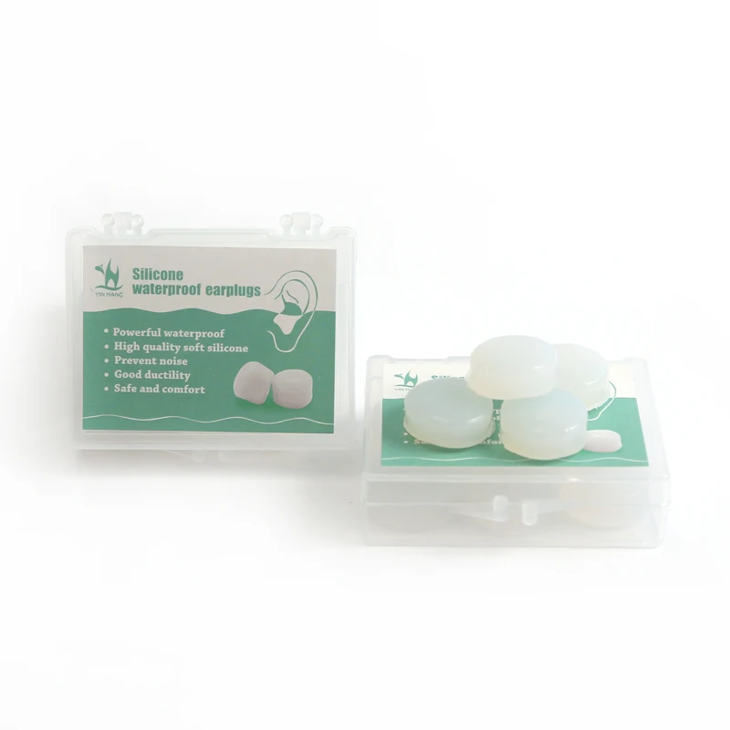 2 boxs White 6 шт многоразовые анти-шумы силиконовые беруши Помощь сон Мягкие беруши водонепроницаемые затычки ушные для плавания звуконепроницаемые беруши забота о здоровье - Цвет: 2 boxs White