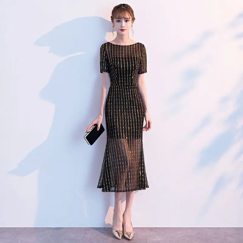 Little black dresses elegant robe de mariage femme evening Dresses Moroccan Kaftan Formal party prom vestidos de fiesta de noche