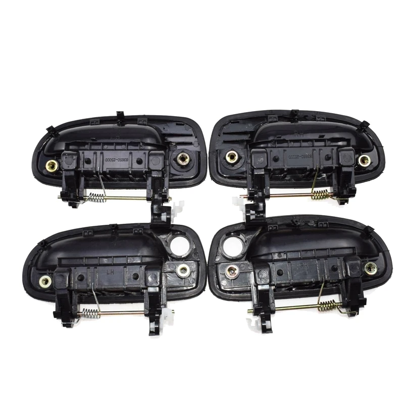 4PCS(Front Rear Left Right)Outer Outside Exterior Door Handle Black for Hyundai Accent 2000-2005 New | Автомобили и мотоциклы