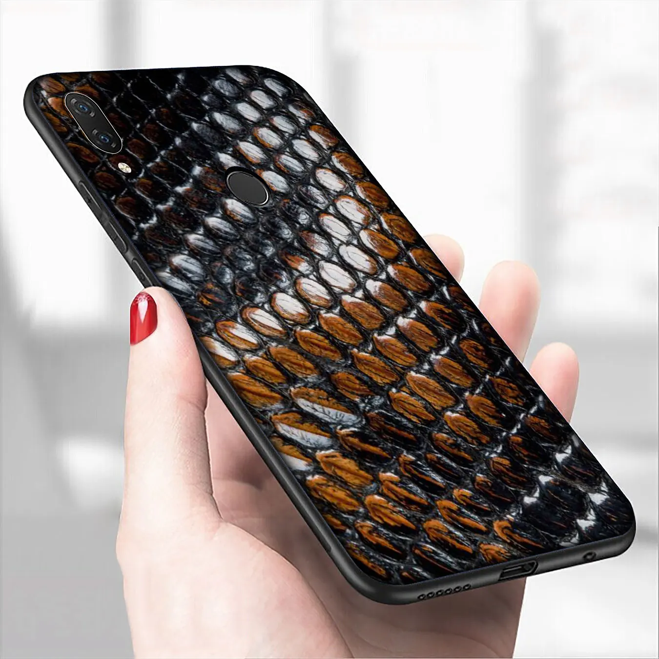 Модный мягкий силиконовый чехол из змеиной кожи для телефона Xiaomi Redmi Note 8 8T 8A 7 7A 6 6A
