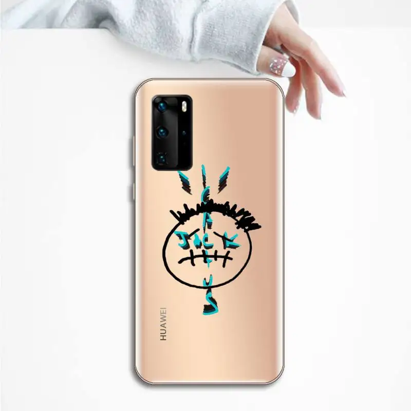 

cactus jack travis scott hiphop Phone Case Transparent for huawei honor P 40 30 20 lite Pro 10 i 8 9 x p smart 2019
