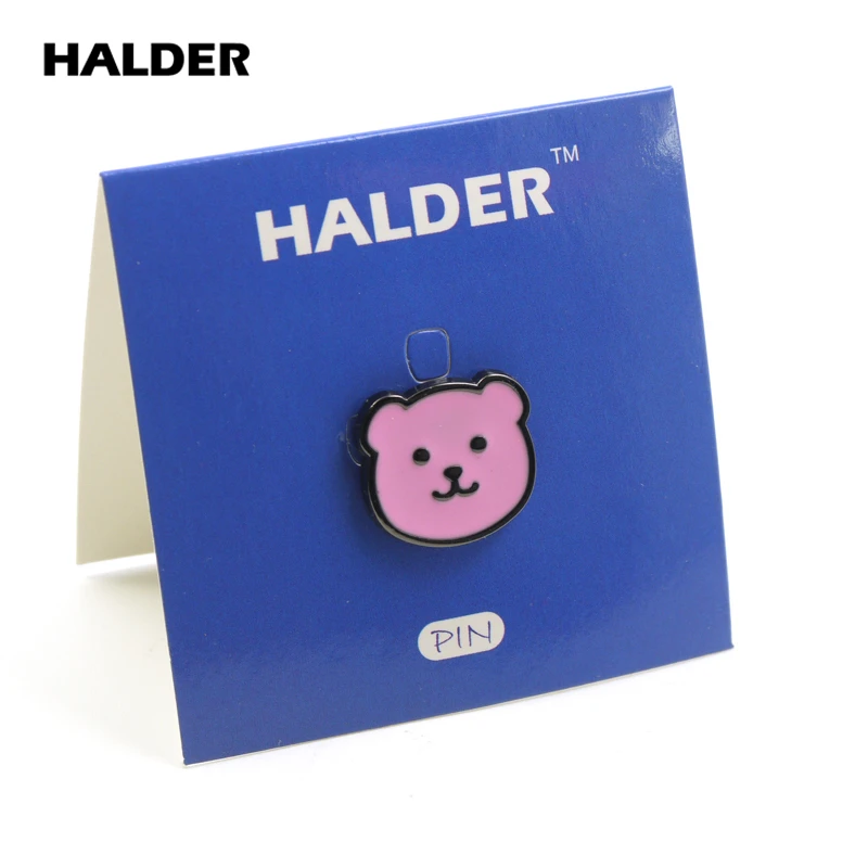BR0009 HALDER Cartoon Polar Bear Cute Teddy Brooches Fashion Jewelry brown Pins Lapel Animal Badge Accessory Gift | Украшения и