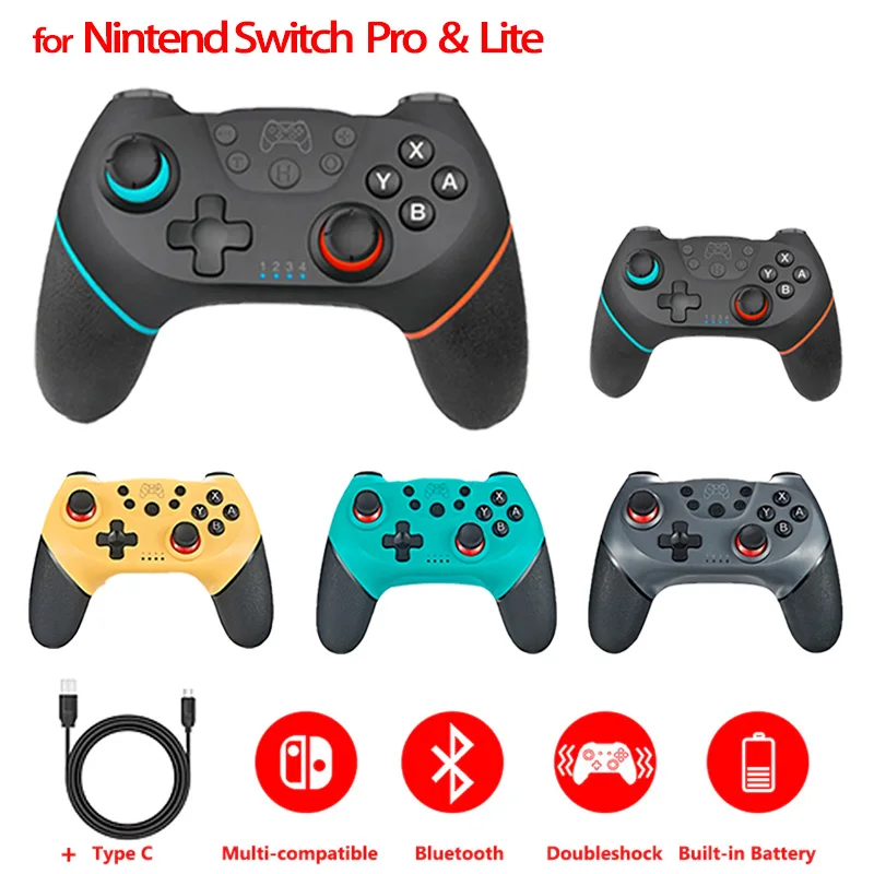 2020 беспроводной Bluetooth Pro геймпад для консоли NS Switch видеоигр USB джойстик управления