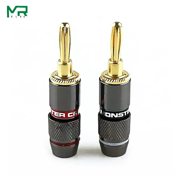 4 шт./24 К позолоченный медный монстр из цинкового сплава банановый Адаптер для