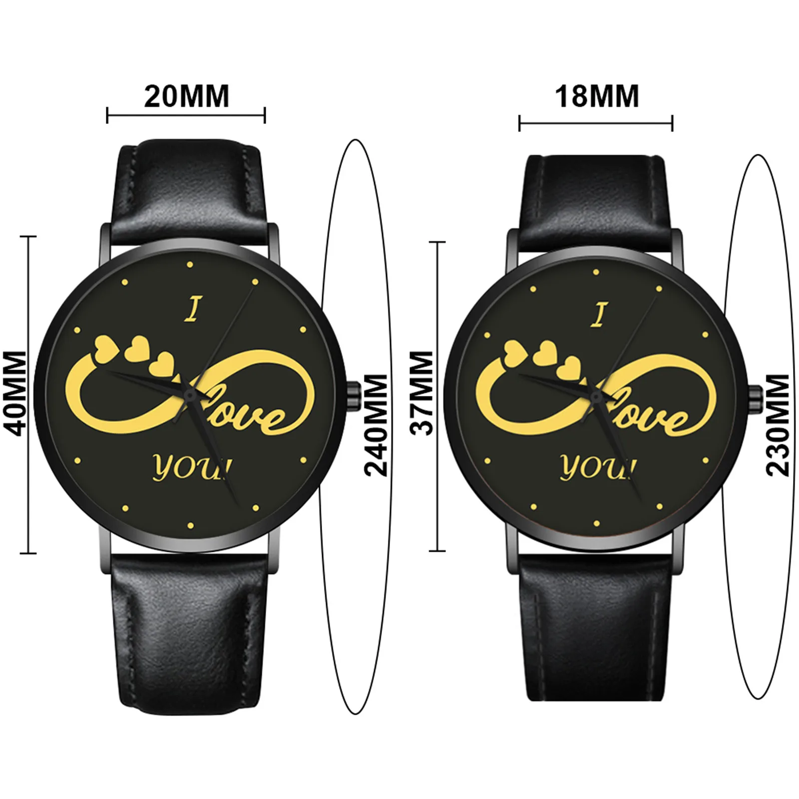 

Fashion Couple Watches 2021 New Fashion Simple Leather Quartz Analog Men and Women Wrist Watch Chronograph Valentine Gift