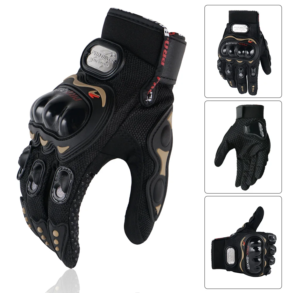 

Motorcycle Gloves Outdoor Luvas Guantes Moto Motocross Breathable Full Finger Racing Motorbike Bicycle Glove Protective Gears