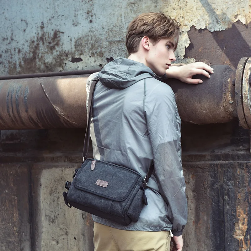 

Fashion Men's Shoulder Messenger Canvas Bag 2021 New Brand Satchel Sling Crossbody Travel Bags for Man Designer Casual Handbags