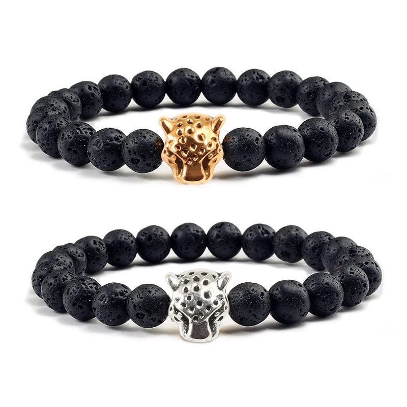 Популярные мужские браслеты из натурального камня очаровательные матовые