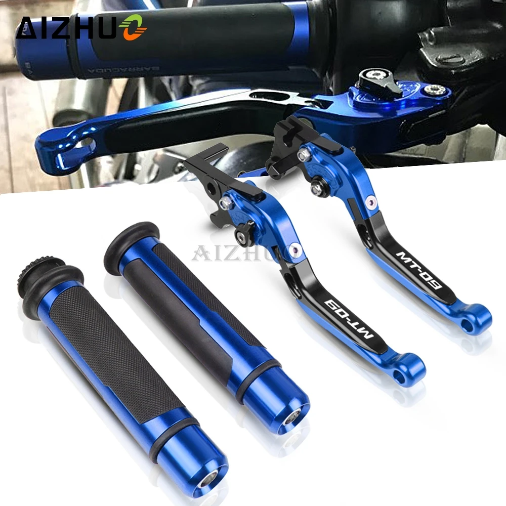 

CNC мотоциклетный регулируемый тормозной рычаг сцепления + ручки для YAMAHA MT-09 MT09 MT 09 FZ09 FZ 09 2014-2020 2015 2016 2017 2018